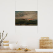 Constable - Stonehenge bij zonsondergang Poster (Keuken)