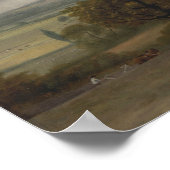 Constable - stromende scène in spoelwater poster (Hoek)