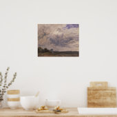 Constable - Studie van een bewolkte hemel Poster (Keuken)
