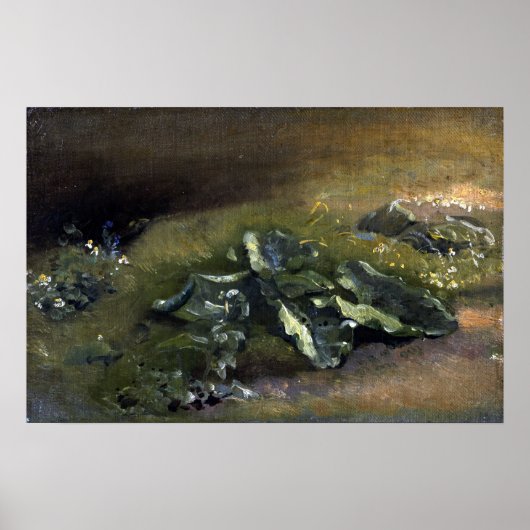 Constable - Studie van een klis Poster (Voorkant)