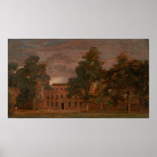 Constable - West Lodge East Bergholt Poster (Voorkant)