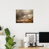 Constable - Weymouth Bay nadert het Storm Poster (Thuiskantoor)