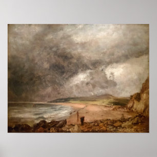 Constable - Weymouth Bay nadert het Storm Poster