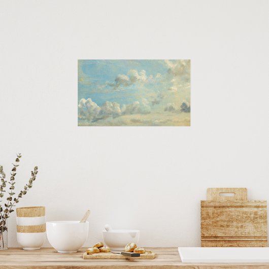 Constable - Wolkenstudie Poster (Keuken)