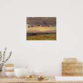 Constable - Zomeravond met onweerswolken Poster (Keuken)