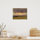 Constable - zomeravond met wolken uit Stormen Poster (Keuken)