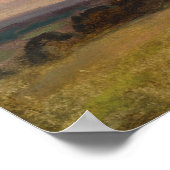 Constable - zomeravond met wolken uit Stormen Poster (Hoek)