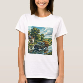 Constable's Hay Wain opnieuw voorgesteld - Dames T T-shirt