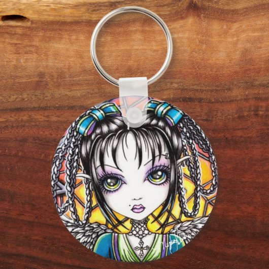 Constance Glas in lood Angel Sleutelhanger (Voorkant)