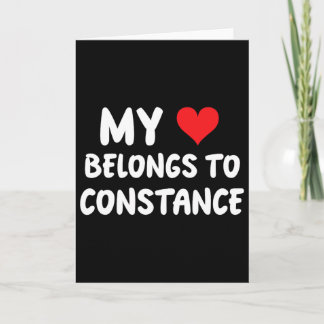 Constance - Mijn hart behoort tot Constance - Lief Kaart