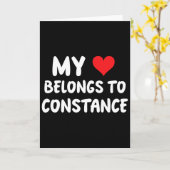 Constance - Mijn hart behoort tot Constance - Lief Kaart (Gele Bloem)