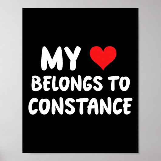 Constance - Mijn hart is van Constance - Love Poster (Voorkant)