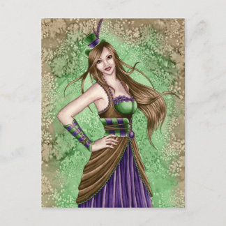 Constance - Steampunk Briefkaart