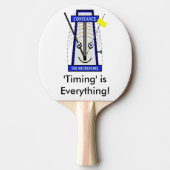 Constance the Metronome Ping-Pong Paddle Tafeltennisbatje (Voorkant)
