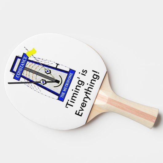 Constance the Metronome Ping-Pong Paddle Tafeltennisbatje (Zijkant)