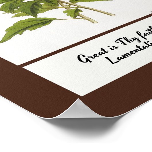 Constans Hibiscus Inspirerend Poster Print (Hoek)