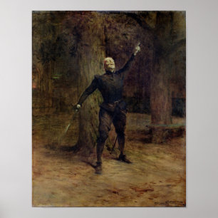 Constant Coquelin als Cyrano de Bergerac Poster