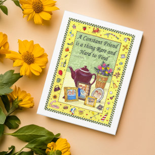 Constant Vriendschap Inspirerend Briefkaart