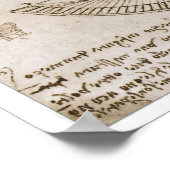 Constante en parabole krommingen, Leonardo da Vinc Poster (Hoek)