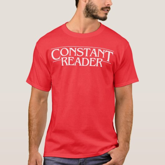 Constante lezer fan van horror spanning boek bibli t-shirt (Voorkant)