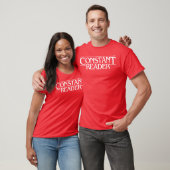 Constante lezer fan van horror spanning boek bibli t-shirt (Unisex)