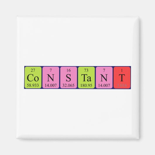 Constante periodieke naammagneet magneet (Voorkant)