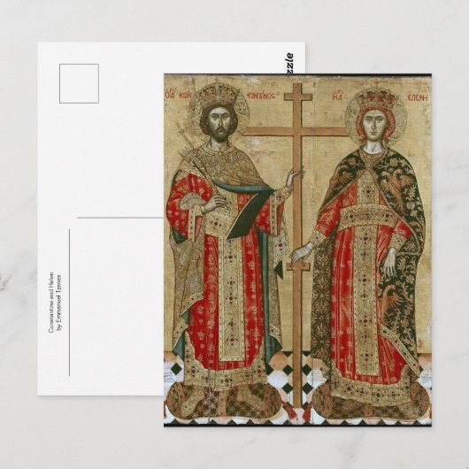 Constantijn en Helen door Emmanuel Tzanes Briefkaart (Voorkant / Achterkant)