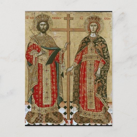 Constantijn en Helen door Emmanuel Tzanes Briefkaart (Voorkant)