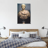 Constantijn I (c.274-337) c.350 AD (Marble) Canvas Afdruk (Insitu (Slaapkamer))