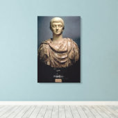 Constantijn I (c.274-337) c.350 AD (Marble) Canvas Afdruk (Insitu (Houten vloer))