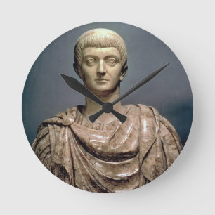 Constantijn I (c.274-337) c.350 AD (Marble) Ronde Klok