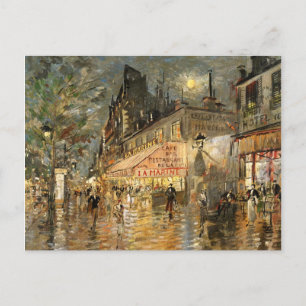 Constantin Korovin: Cafe La Marine, Parijs Briefkaart