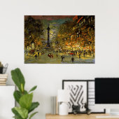 Constantin Korovin: The Square of Bastille, Paris Poster (Thuiskantoor)