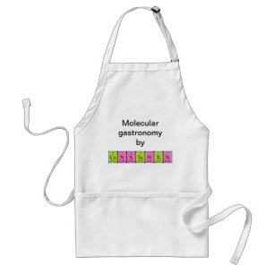 Constantin periodieke table name apron standaard schort