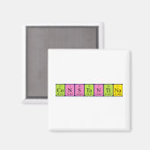 Constantina periodiek table name magnet (Voorkant / Achterkant)