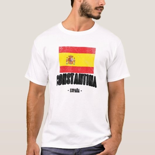 Constantina Spain Es Flag City - Bandera Ropa - T-shirt (Voorkant)
