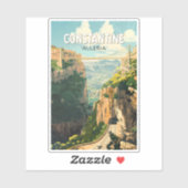 Constantine Algeria Travel Art Vintage Sticker (Vel)