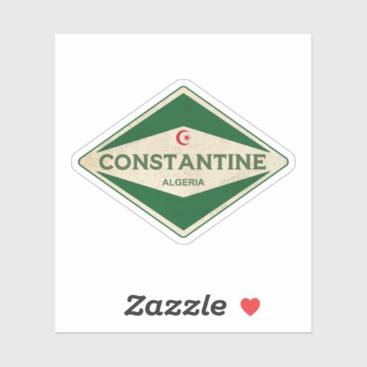 Constantine Algerije Vintage Sticker (Vel)