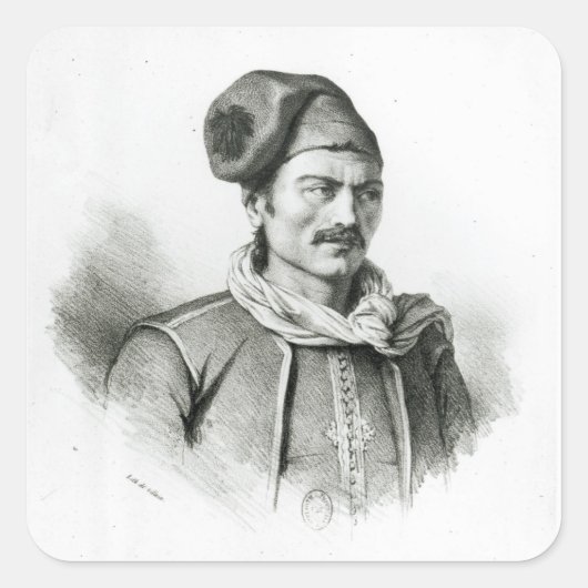 Constantine Kanaris Vierkante Sticker (Voorkant)