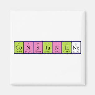 Constantine periodieke table name magnet