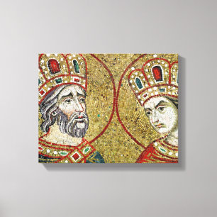 Constantine the Great and St. Helena Canvas Afdruk