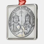 Constantine VI en zijn moeder Irene Metalen Ornament (Links)