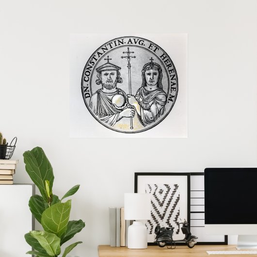 Constantine VI en zijn moeder Irene Poster (Thuiskantoor)