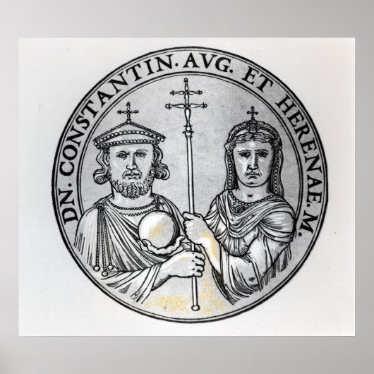 Constantine VI en zijn moeder Irene Poster (Voorkant)