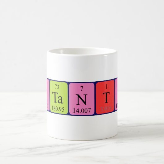 Constantinetabel periodieke mok naam (Center)