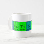 Constantinetabel periodieke mok naam (Voorkant links)