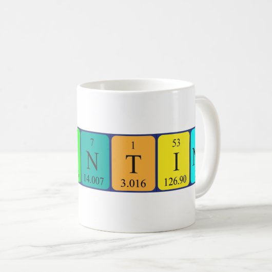 Constantinetabel periodieke mok naam (Voorkant rechts)