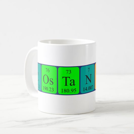 Constantinetabel periodieke mok naam (Voorkant links)