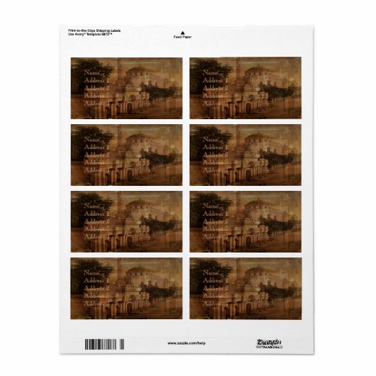 Constantinopel Etiket (Full Sheet)