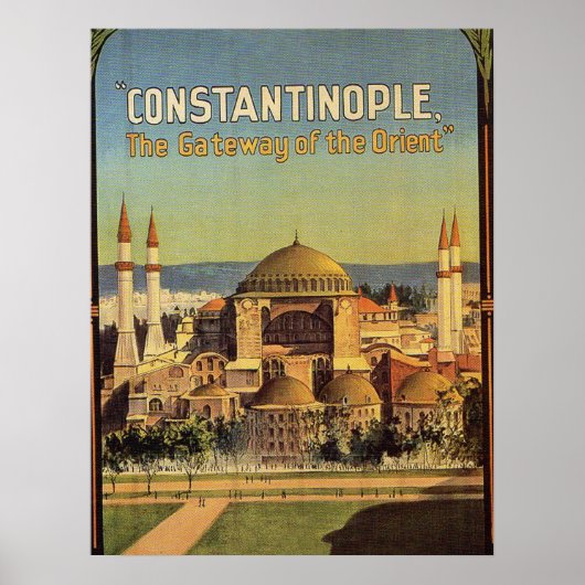 Constantinopel, Hagia Sophia, Istanbul, Turkije Poster (Voorkant)